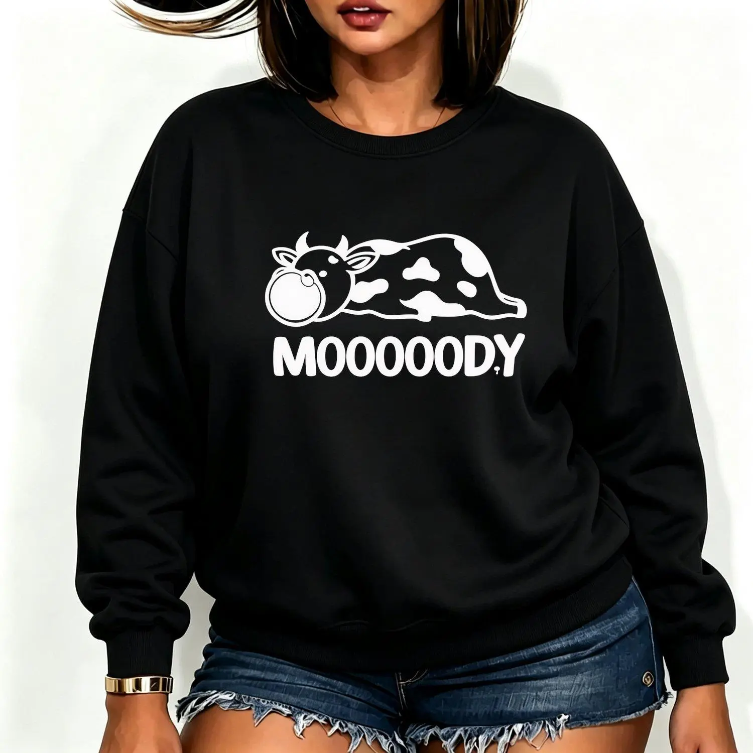 Men's Sports Sweatshirt Moody Highland Cow Cozy Hoodie Trendy Moody Highland Cow Hoodie Casual Loose Fit Streetwear Daily Wear Fleece Hoodie Menswear Tops