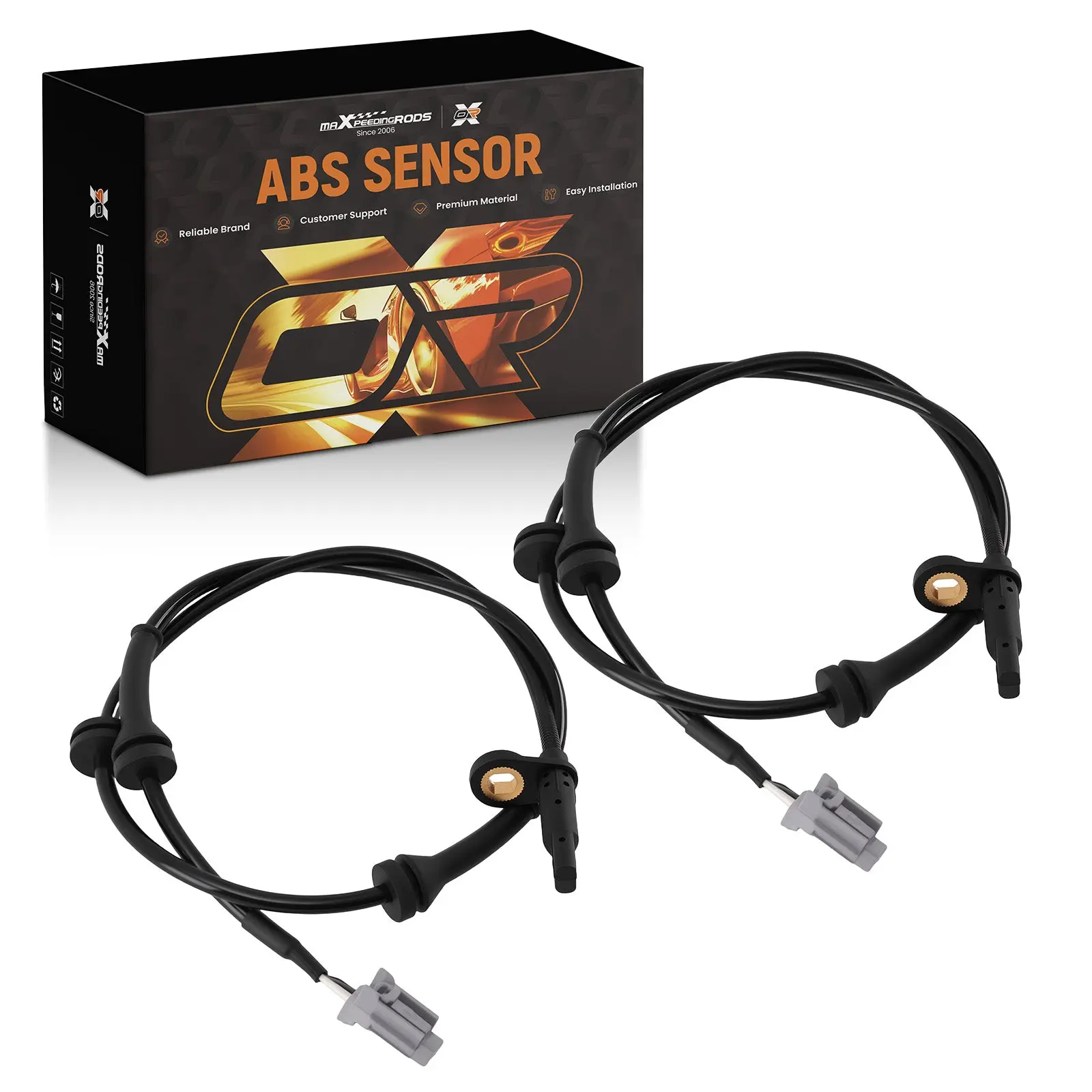 2X Front ABS Wheel Speed Sensor compatible for Nissan Rogue 2.5L 2008-2012 2013 ALS1658