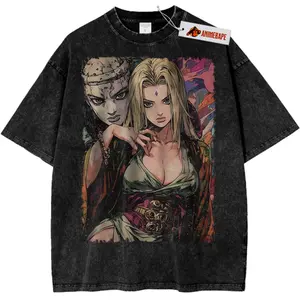 Tsunade Senju Naruto Anime Vintage T-Shirt, Unisex S-5XL Graphic Band Tee