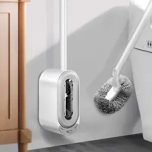 New Long-Handled Toilet Brush with 360° Coverage for Hard-to-Reach Spots Includes Draining Drawer to Prevent Mold and Odors Essential for a Clean Bathroom