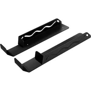 Floor Jack Stand Rack Wall Mount Organizer for Enclosed Race Trailer Accessories, Hydraulic Trolley Jack Holder Storage Rack Brackets Tower  Tool(No Screws Installed