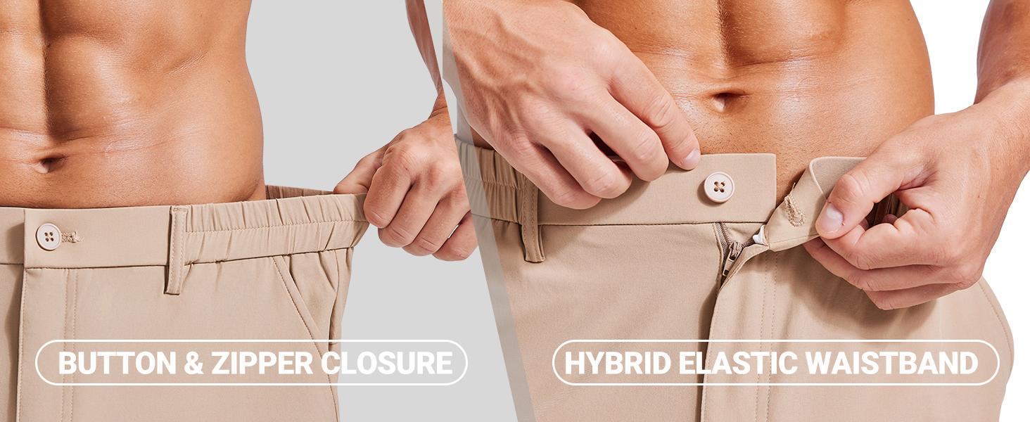 COOFANDY Men's Casual Golf Shorts 9" Lightweight Stretch Quick-Dry Shorts for Hiking Work with 4 Pockets COOFANDY Men's Casual Golf Shorts 9" Lightweight Stretch Quick-Dry Shorts for Hiking Work with 4 Pockets