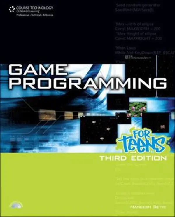 Used Paperback Book - Game Programming for Teens (Windows, Linux Video Game Guide) by Maneesh Sethi, Includes CD-ROM with BlitzMax Source Code (English)