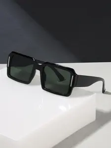 Unisex Simple Style Square Frame Sunglasses, Trendy Casual Sunglasses for Everyday Use, Fashion Accessories for Outdoor Activities