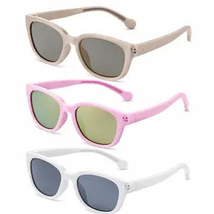 KIGO Parent & Child Matching Polarized Sunglasses, UV400 Protection, Flexible Unbreakable TPEE Frame, Lightweight Comfortable Eyewear for 0-12Y Kids & Family Outdoor Beach Travel