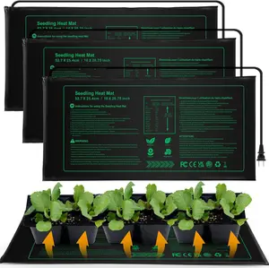 Seedling Heat mat,3 Pack Hydroponic Heating Pad,Warm Hydroponic Heating Pad for  Greenhouse Incubator,Seed Germination Heating Mat 10 x 20.75 Inch