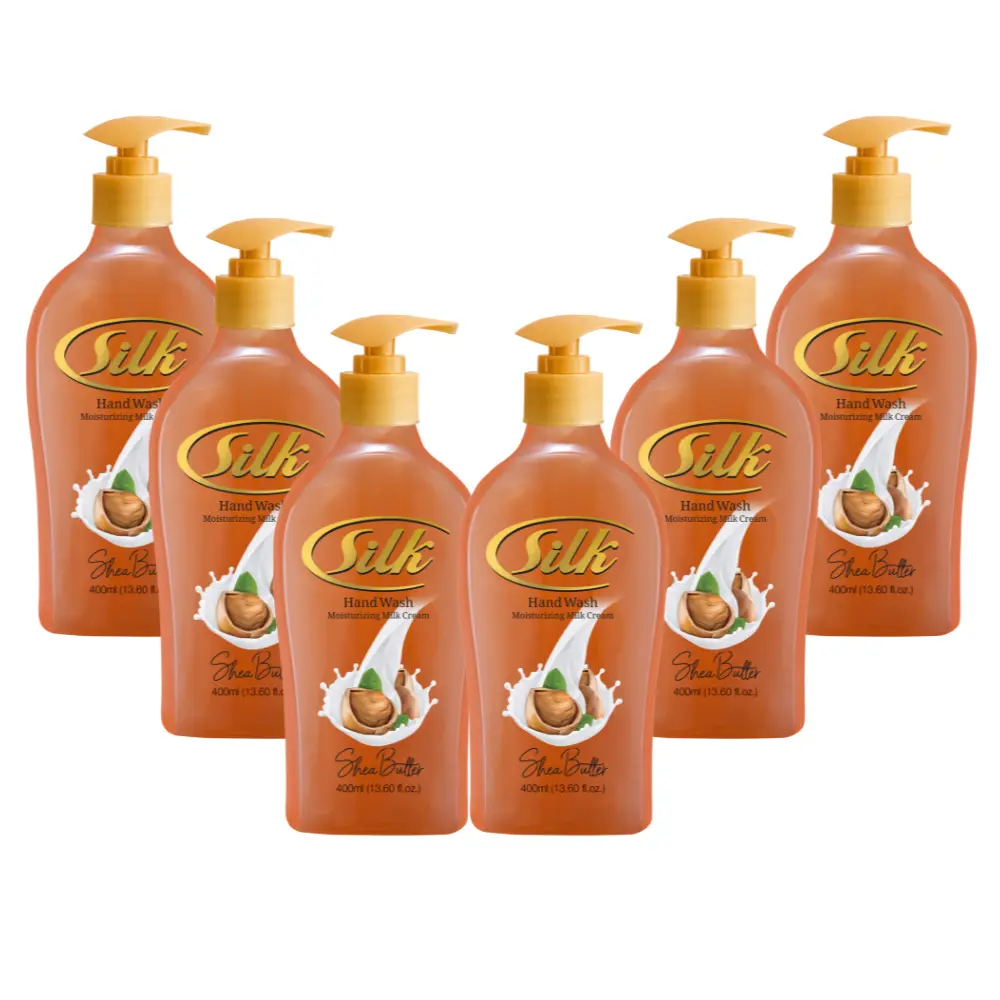 Silk Shea Butter Liquid Handwash pack of 6: Softness in Every Drop