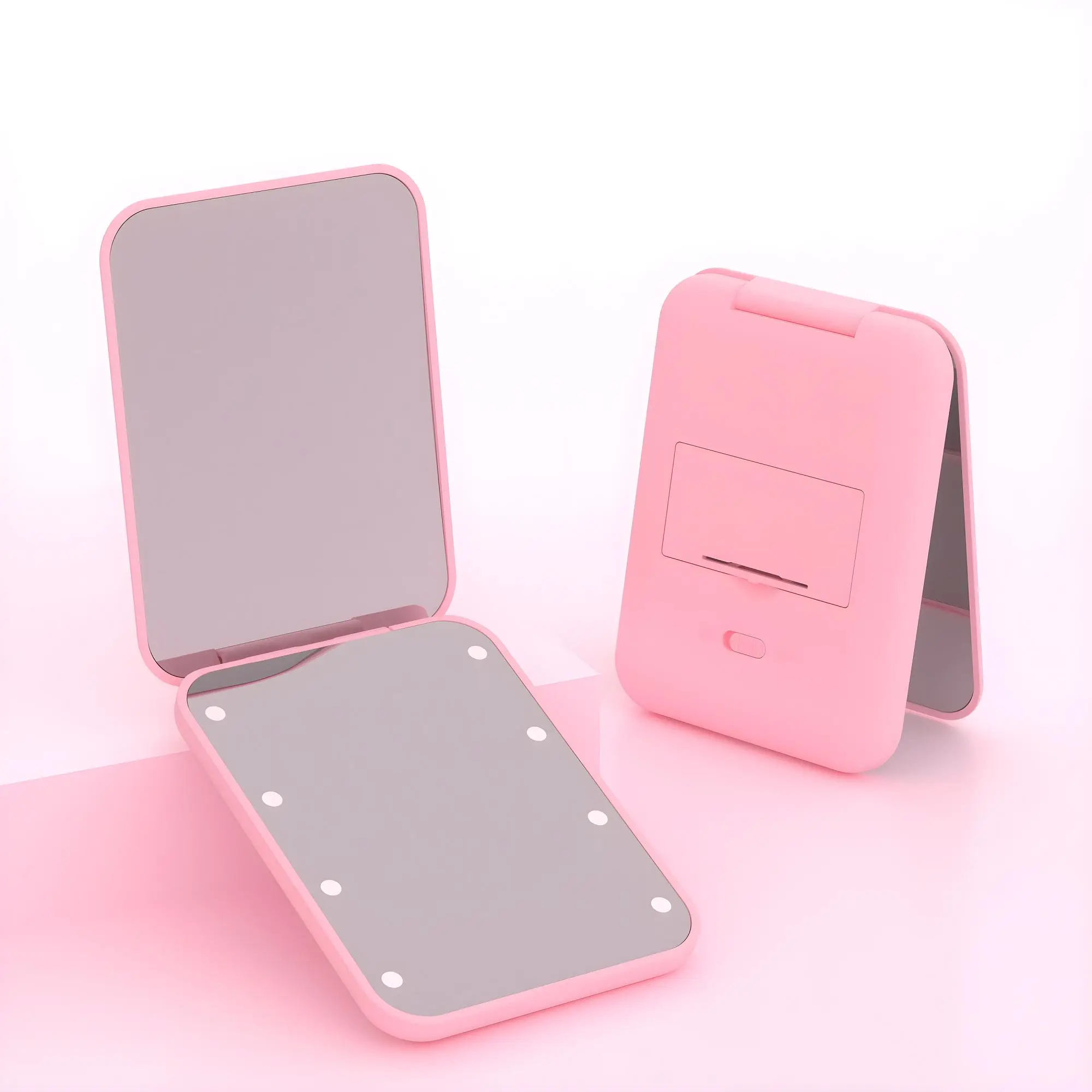 Mini Makeup Mirror, 1x/3x Enlarged Mini Compact Travel Makeup Mirror, Double-sided Tool, Portable Folding Handheld Wallet Mirror, Small Compact Produc