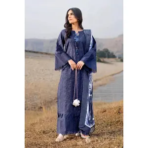 3PC Embroidered stitched Lawn Suit | | KSE-3810