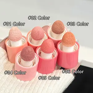 Mushroom Head Peach Pink Liquid Blush Stick Cosmetics, 6 Options Available, Quick Makeup Application, Easy to Blend, Complexion-Enhancing, Ideal for Birthday Gifts