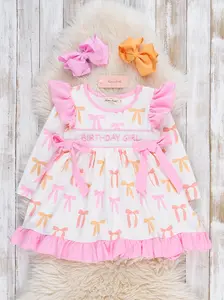 Bow-tiful Birthday Girl Smocked Dress