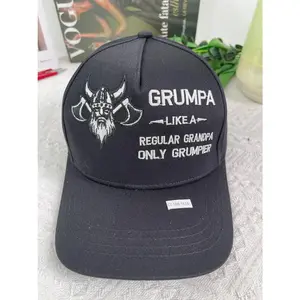 V2 Grumpa Viking Custom Name Embroidered Cap, Viking cap, Great Father's Day Gift, Loving Dad - Father's Day Gift Idea. limited Edition