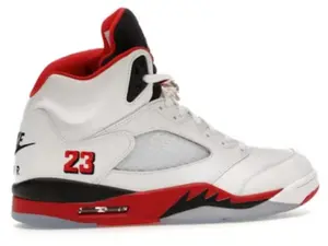 Jordan 5 Retro Fire Red Black Tongue (2025)