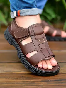 Unisex PU Thick Sole Sandals, Breathable Anti-Slip Beach Shoes, Fashionable Casual Outdoor Water Hiking Boots