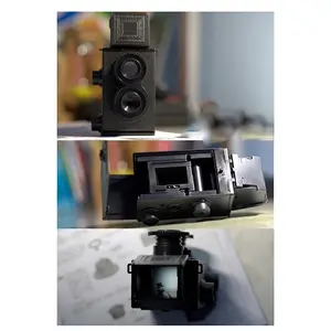 ABUO Retro Dual Lens 35mm Film Camera Kit - 2025 New DIY Assembly for Adults, Double Reflective Vlog & Story Recording, Science Project Gift