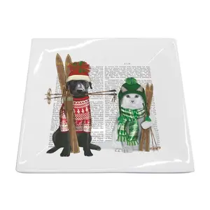 William & Kate Square Plate