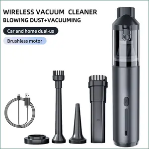 Car Vacuum Cleaner, Handheld High-Power Dust Removal with Strong Suction, 2-in-1 Inflator & Vacuum, Mini Cordless Brushless Air Duster for Car