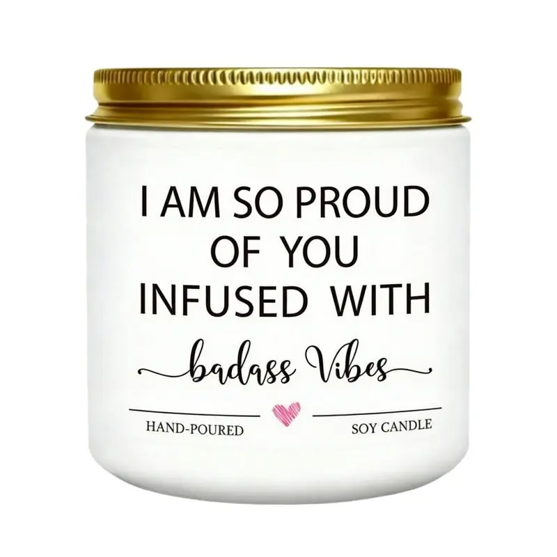 Congratulations Candle, Congratulations Gifts for Women, Proud of You Gifts, Promotion Gift, Badass Gift for Women, Men, College Graduation, Divorce, New Job, Congrats Presents for Her Friend, Soy Candle