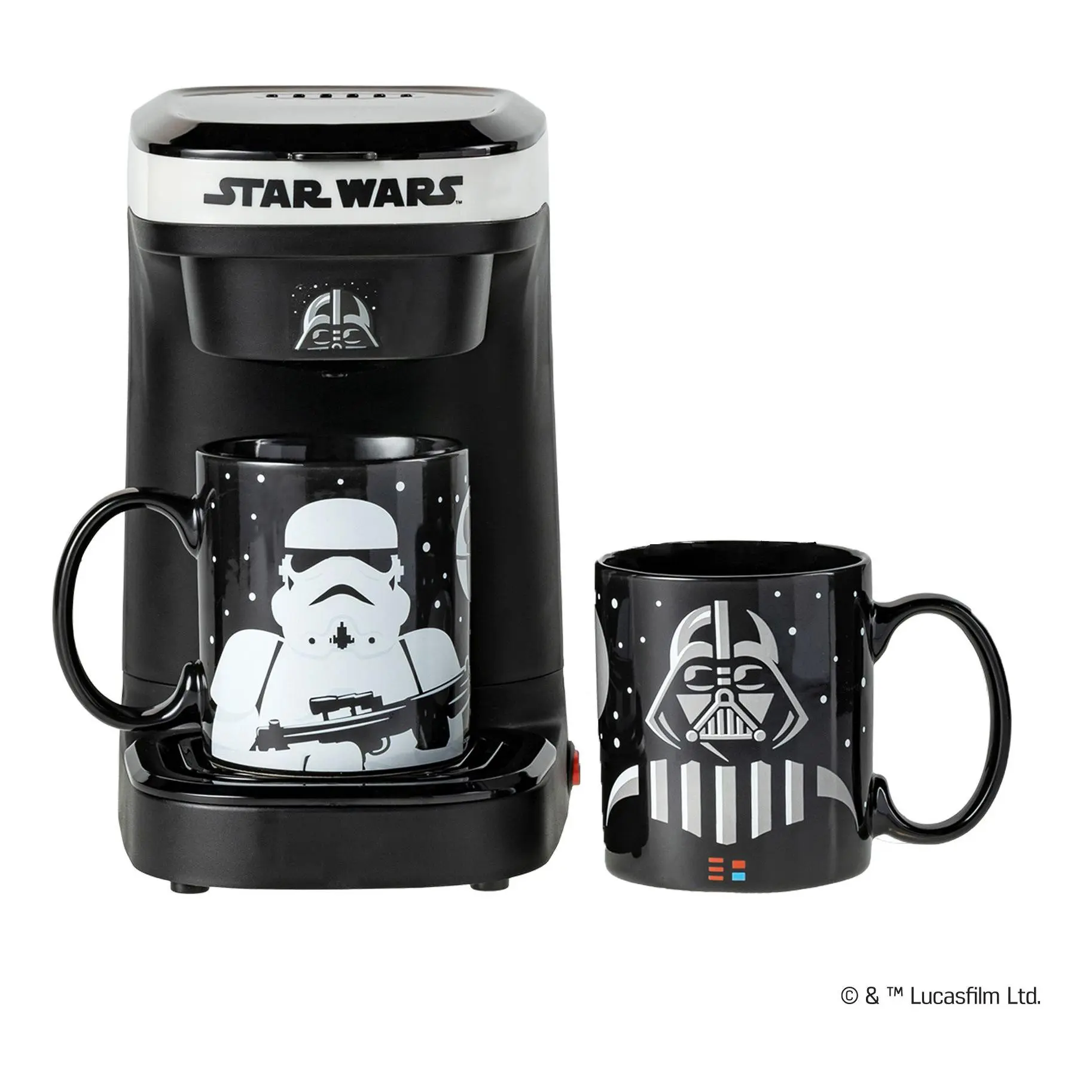 Uncanny Brands Star Wars Single-Serve Coffee Maker w/ Mugs Uncanny Brands Star Wars Single-Serve Coffee Maker w/ Mugs