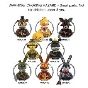 @WM6170 Horror Thriller Anime Cartoon Model Building Bricks Set, Building Kit, Mini Action Figure Assembly Puzzle Toys, Compatible Creative Construction Blocks, Educational DIY Playset for Kids, Perfect Birthday Holiday Gift for Children & Collectors