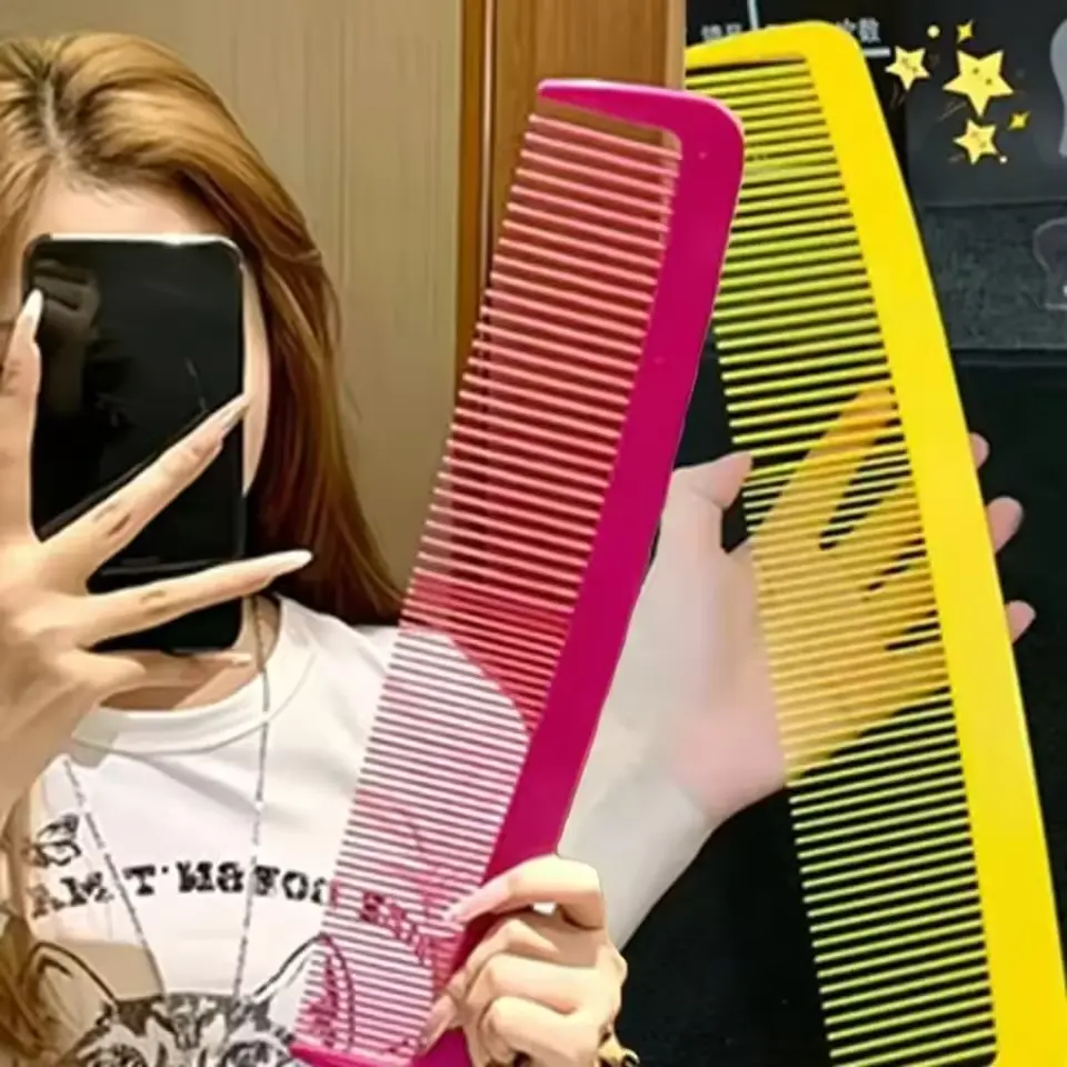 Giant Plastic Large Comb with Plastic Bristles - Easy Detangling, Scalp Massage Tool for All Hair Types, Performance Props & Beauty Personal Care Haircare Styling Essential