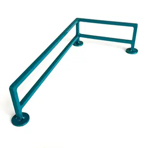 Fence Style, Reverse L-Shaped Fingerboard Rail V2, 11" Long - Steel Construction - Made in USA - Teak Teal
