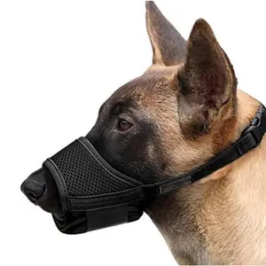 Dog Mouth Mask Dog Mouth Cover Safe Comfortable Breathable Puppy Mouth Cover Velcro Free Adjustment