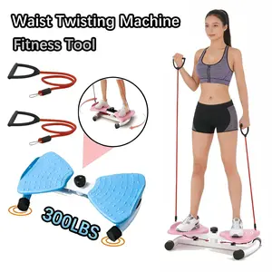 Home Gym Must Have Waist Twister Ab Machine Anti Slip Twist Board 300 lbs Capacity Waist Sculpting Tool Noiseless Core Exercise Equipment