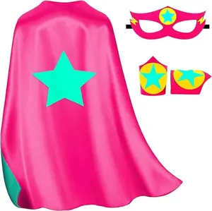 Dress Up Clothes Superhero-Capes and Masks for Kids, Sister Gifts for Girls New Sibling Birthday Halloween Party