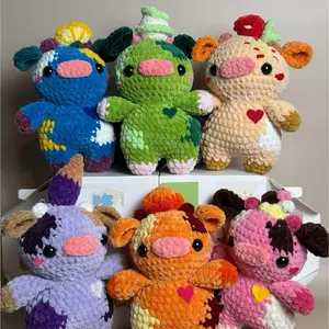 Delicious Moo Moos - Blind Box (Handmade Crochet Cow)