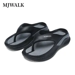 [MJWALK]Fashion Thick-Sole Flip-Flops Unisex Non-Slip Wear-Resistant Easy to Clean Suitable for Home Leisure Shopping School Beach Dog Walking
