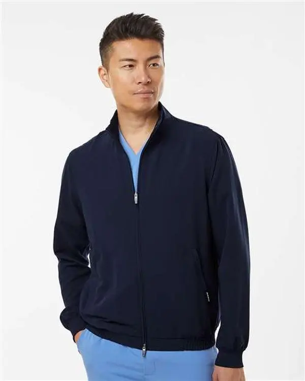 Jaanuu M60001 Wolfe Everyday Full-Zip 6-Pocket Scrub Jacket