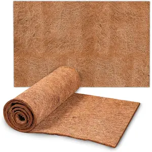 SunGrow Coco Fiber Hermit Crab & Reptile Carpet, Gecko Terrarium Liner, and Floor Bedding Substrate & Supplies, Climbing Wall Carpet & Mat for Hermit Crabs, 10" x 13", 1 Piece Per Pack