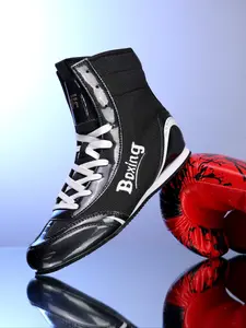 Unisex Boxing Shoes, Breathable Mesh Upper, Anti-Slip Wear-Resistant Sole, Cushioned Support, Ideal for Daily Use