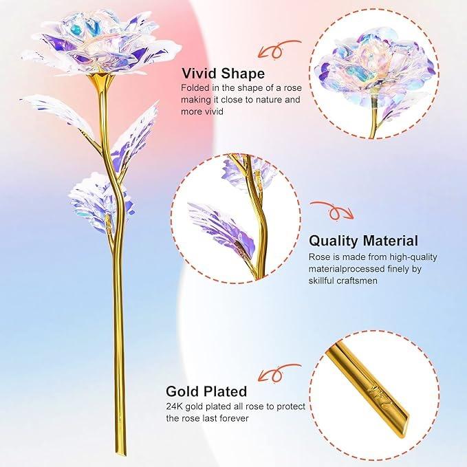 Valentines Day Gifts for Her - Galaxy Rose Preserved Forever Roses with Eternal Quality for Women, Mom, Sister, Friend, and Grandma