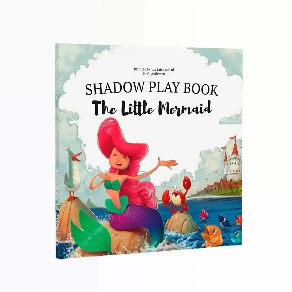SHAPLABOO™ The Little Mermaid Shadow Play Book - Interactive Fairy Tale Storytelling for Kids with Stunning Wall-to-Wall Illustrations