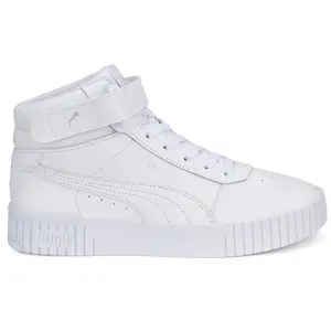 PUMA Womens Carina 2.0 High  Sneakers Shoes Casual - White