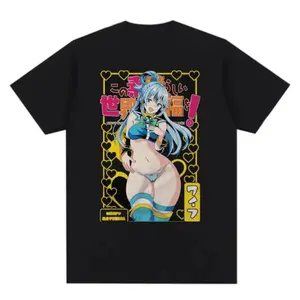 Aqua Konosuba Waifu Anime Shirt - Cosplay Senpai Manga Graphic Tee for Men and Women, Perfect Gift for Anime Fans, Unisex T-Shirt, Vibrant Design