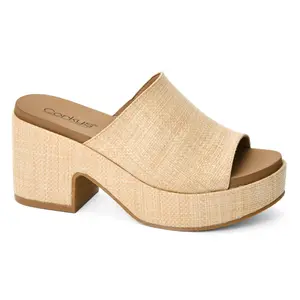 Totally Bugging Heel, Raffia | Corkys