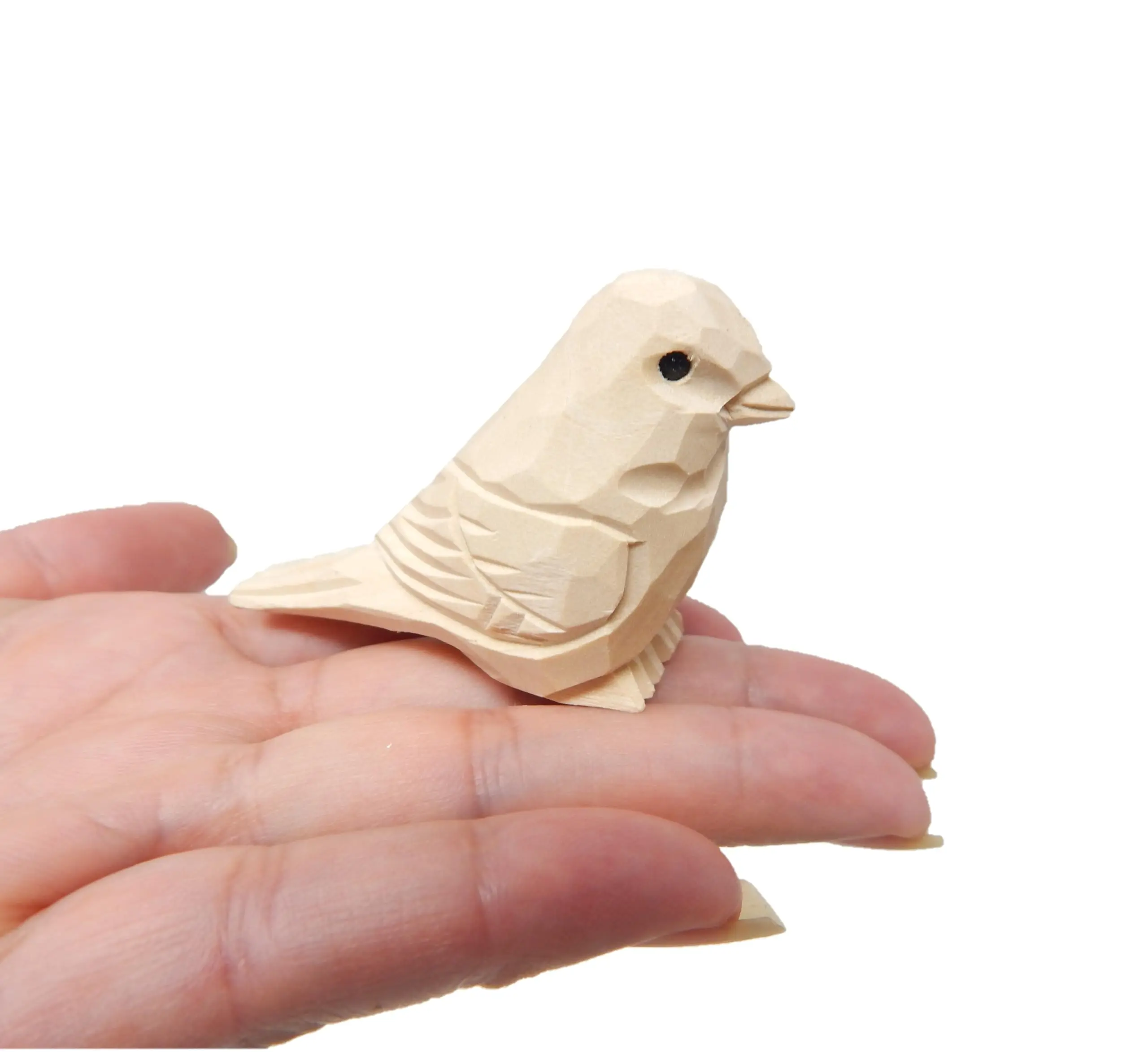Animal DIY Paint Your Own Personalized Sculpture Wood Craft Figurine Statue Art Small (Bird)