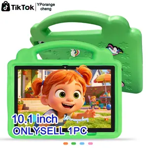 10.1-inch Children's Tablet PC | Anti-Drop Silicone Case with Stand, Parental Control + Education & Entertainment in One, Portable & Drop-Resistant, Social Toy, No Adapter, The Gift Kids Are Looking Forward To