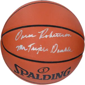 Oscar Robertson Milwaukee Bucks Autographed Spalding Indoor/Outdoor Basketball with "Mr. Triple Double" Inscription - Fanatics Authentic Certified