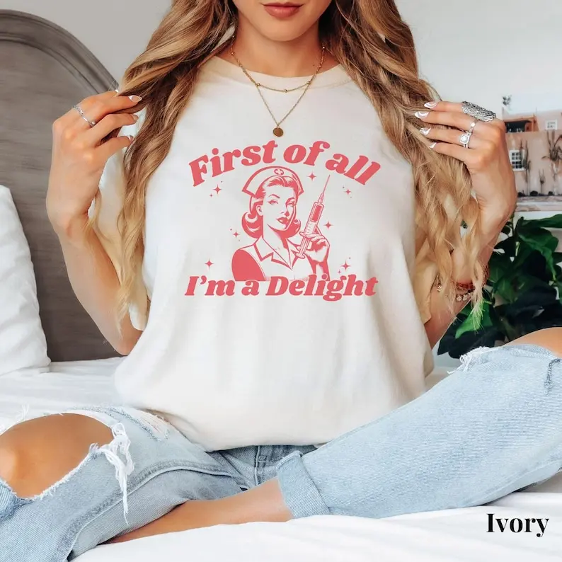 Nurse Shirt, Funny Nurse tshirt, Sarcastic RN t-shirt, Vintage Sassy Nurse Graphic Tee, Graduation Gift for Nursing Student