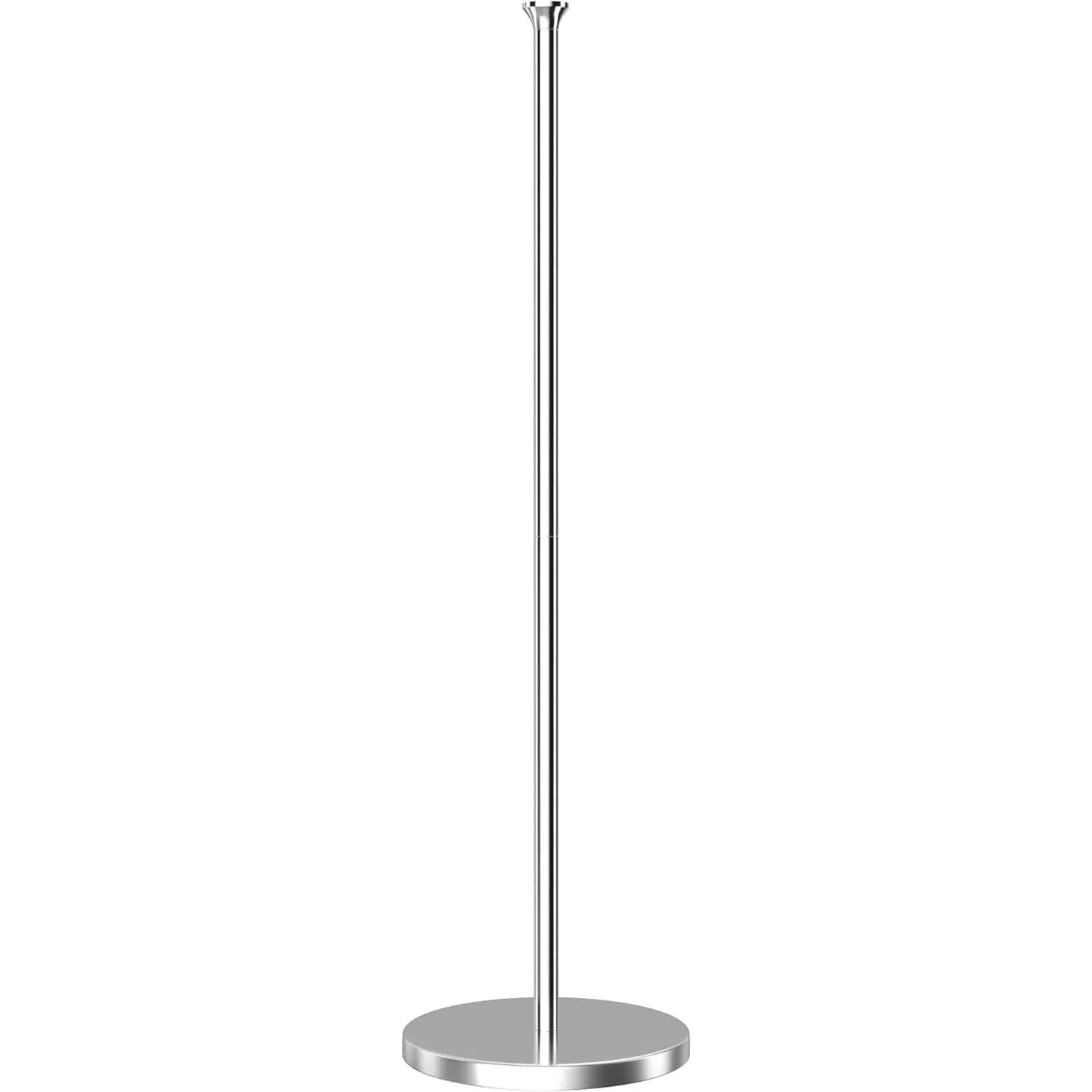 Heavy Duty Stainless Steel Toilet Paper Holder - Freestanding Tissue Holder, Space-Saving Modern Bathroom Gadget with Chrome Accent, Holds 4-6 Rolls