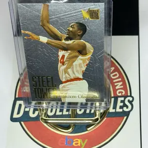 1995 Fleer Metal - Steel Tower Hakeem Olajuwon #6/10