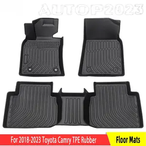 3D Front & Rear Floor Mats for 2018-2025 Toyota Camry TPE All Weather Car Liners