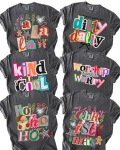 Comfort Colors Preppy Girl Collage Y2K Shirt, Retro Coquette Positivity Pepper Color Tee, Trendy, Ransom Letter Typography, Christian Faith Tshirt