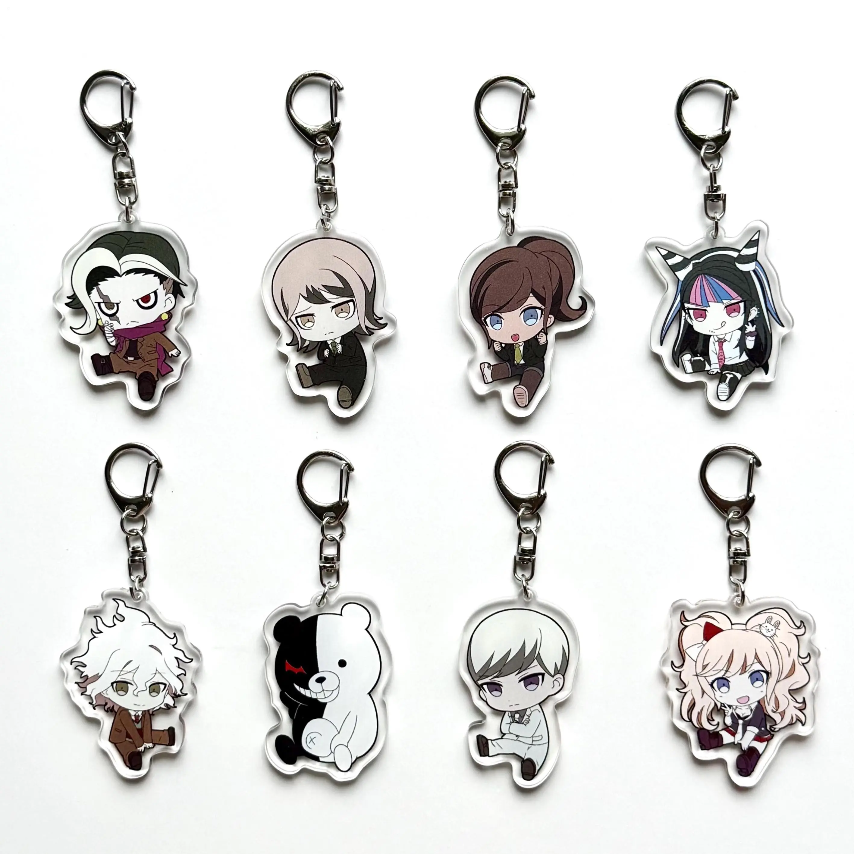 Danganronpa V3 Killing Harmony Acrylic keychain, Kokichi Oma, Shuichi Saihara, Kaede Akamatsu, Miu Iruma, Anime Keychain, Gift for Friends - Cute Keychains for Bags and Keys, Durable, Lightweight and Perfect for Personal Style, Collecting and Gifting