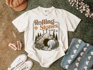 Comfort Colors Rolling Stones Christian Shirt, Easter Tee, Jesus Apparel, Trendy Faith Based Clothing, Religious Graphic T-shirt for Women
