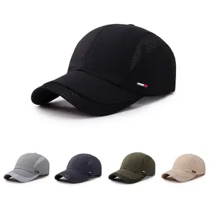 Summer Breathable Mesh Back Snapback Baseball Cap for Men Women Lightweight Quick Dry Sun Protection Adjustable Casual Hat for Outdoor Running Daily Wear